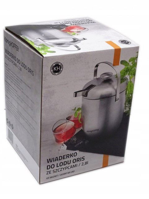 WIADERKO DO LODU 2,8 L POJEMNIK TERMOS SZCZYPCE WIADERKO DO LODU 2,8 L POJEMNIK TERMOS SZCZYPCE