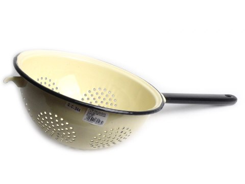 CEDZAK EMALIOWANY Z RĄCZKĄ 20 CM ELOPOL CEDZIDŁO CEDZAK EMALIOWANY Z RĄCZKĄ 20 CM ELOPOL CEDZIDŁO