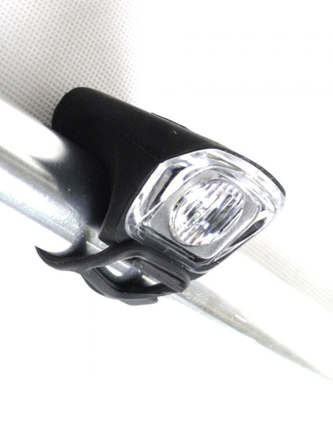 LAMPA PRZÓD CZARNA USB 70 LUMENÓW WODOODPORNA LAMPA PRZÓD CZARNA USB 70 LUMENÓW WODOODPORNA