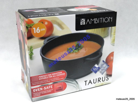 GARNEK 16 AMBITION TAURUS INDUKCJA TEFLON PLATINUM GARNEK 16 AMBITION TAURUS INDUKCJA TEFLON PLATINUM