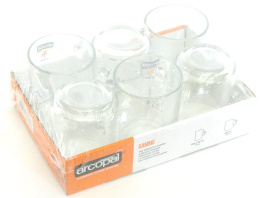 6 szklanek LUMINARC duralex przezroczyste kubek