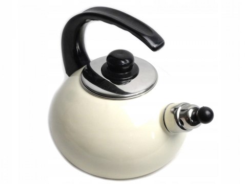 Czajnik 2,5 L EMALIOWANY RYBNIK INDUKCJA GAZ KREMOWY Czajnik 2,5 L EMALIOWANY RYBNIK INDUKCJA GAZ KREMOWY