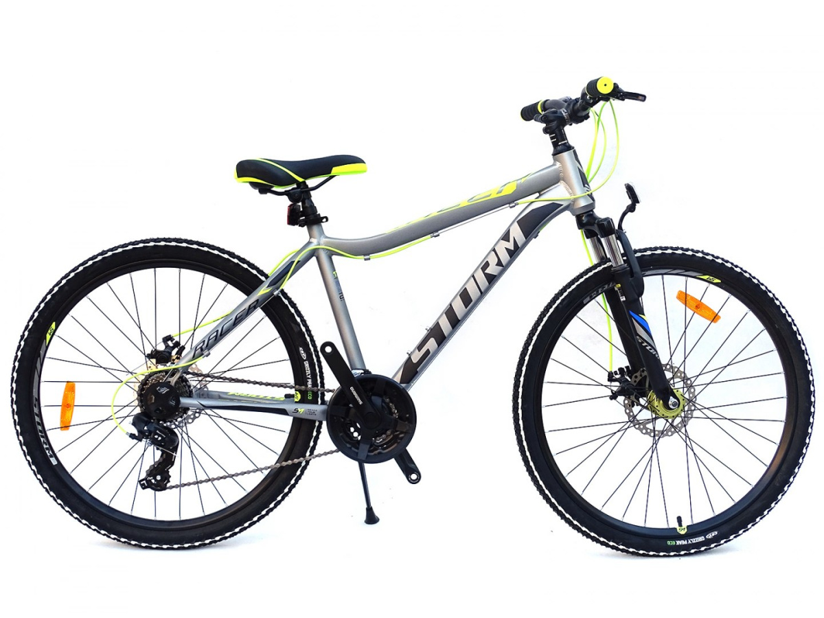 ROWER 26 STORM GÓRSKI MTB ALUMINIOWY RACER DLA CHŁOPCA RAMA 17'' SREBRNY ROWER 26 STORM GÓRSKI MTB ALUMINIOWY RACER DLA CHŁOPCA RAMA 17'' SREBRNY