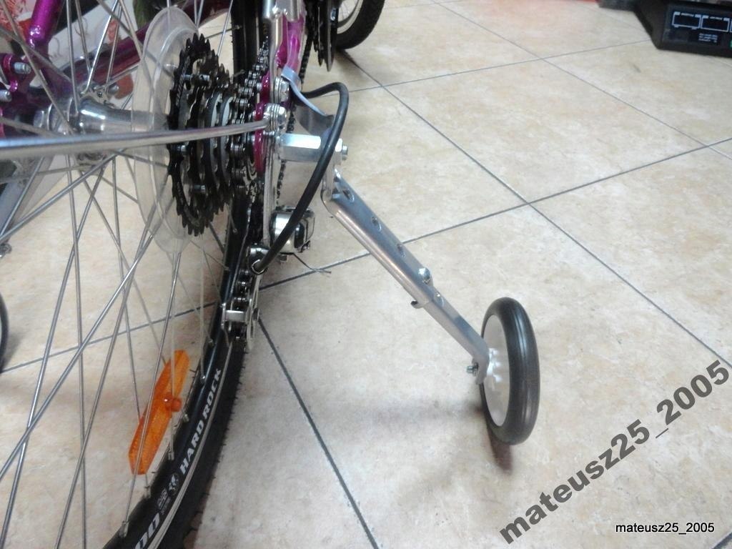 Kółka boczne podporowe rowerów z przerzutką