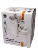 SZYNKOWAR 1,5L +GARNEK +TERMOMETR+ WORECZKI 20 SZT