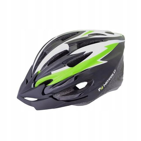 KASK ROWEROWY NEXELO M-YOUNG M 55-58 CZARNO-ZIELON KASK ROWEROWY NEXELO M-YOUNG M 55-58 CZARNO-ZIELON