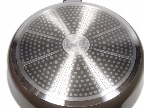 PATELNIA 24 INDUKCJA HOME DE LUX GREBLON Z POKRYWĄ PATELNIA 24 INDUKCJA HOME DE LUX GREBLON Z POKRYWĄ