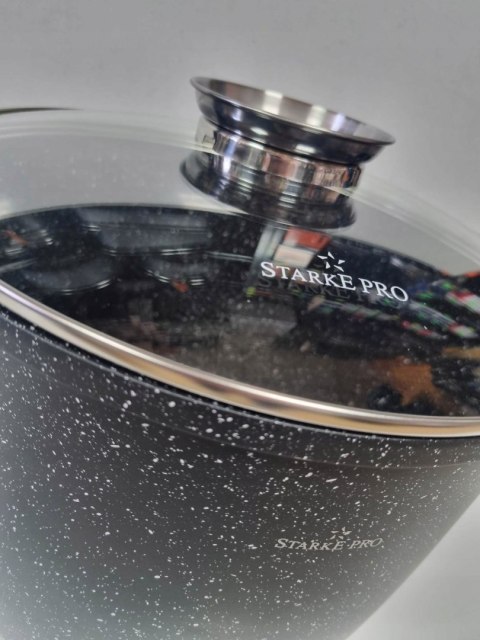 GARNEK OKRĄGŁY 28 CM Z POKRYWĄ GREBLON STARKE PRO GARNEK OKRĄGŁY 28 CM Z POKRYWĄ GREBLON STARKE PRO