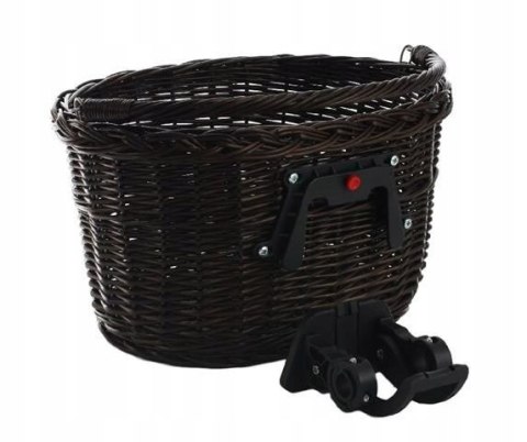 KOSZYK ROWEROWY WIKLINOWY KOSZ NA 36X28X25 brązowy KOSZYK ROWEROWY WIKLINOWY KOSZ NA 36X28X25 brązowy