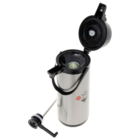 TERMOS Z POMPKĄ 1,8 L SZKLANY WKŁAD SREBRNY TERMOS Z POMPKĄ 1,8 L SZKLANY WKŁAD SREBRNY