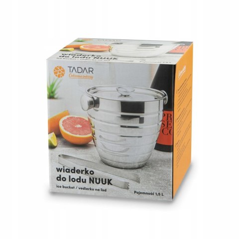 WIADERKO DO LODU NUUK 1,5 L + SZCZYPCE NIERDZEWNE WIADERKO DO LODU NUUK 1,5 L + SZCZYPCE NIERDZEWNE