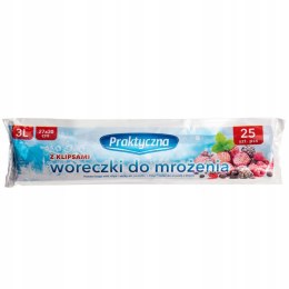 Woreczki do mrożenia Praktyczna 4W9923 3 l 25 szt