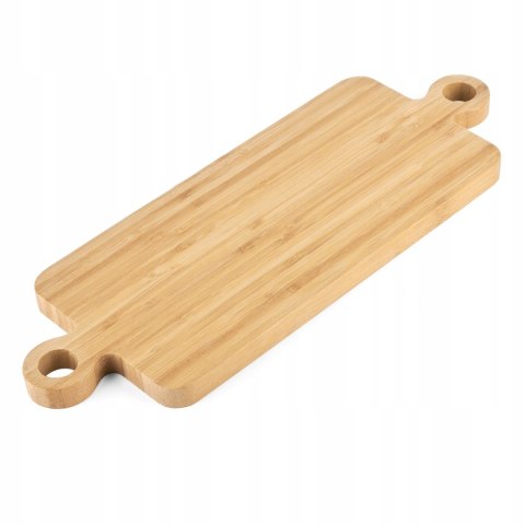 DESKA BAMBUSOWA Z UCHWYTAMI 40 X 14 X 1,6 CM PATERA DO KROJENIA SERWOWANIA DESKA BAMBUSOWA Z UCHWYTAMI 40 X 14 X 1,6 CM PATERA DO KROJENIA SERWOWANIA