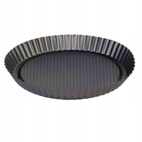 FORMA DO TARTY DO CIASTA Z OWOCAMI 27,5 CM BLACHA CZARNA NON-STICK FORMA DO TARTY DO CIASTA Z OWOCAMI 27,5 CM BLACHA CZARNA NON-STICK