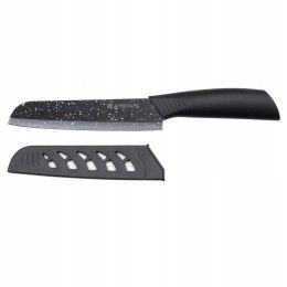 NÓŻ CERAMICZNY AMBITION SKIV SANTOKU 15 CM CZARNY + OSŁONKA