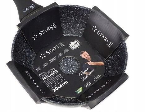 PATELNIA GŁĘBOKA GRANIT STARKE PICANTE 20 X 6 CM INDUKCJA GAZ 10000 CYKLI PATELNIA GŁĘBOKA GRANIT STARKE PICANTE 20 X 6 CM INDUKCJA GAZ 10000 CYKLI