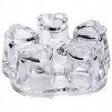 PODGRZEWACZ SZKLANY POD DZBANEK SERDUSZKA TEALIGHT 14 CM
