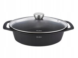 BRYTFANNA ALUMINIOWA CHEF FLORINA 7,3L OWALNA 39,5X28,5X12,3 CM INDUKCJA GA