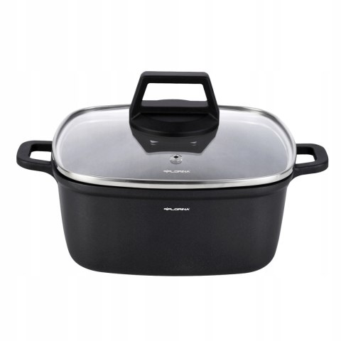 GARNEK KWADRATOWY CHEF 20 X 20 X 8 CM 2,6 L INDUKCJA GAZ Z POKRYWĄ GARNEK KWADRATOWY CHEF 20 X 20 X 8 CM 2,6 L INDUKCJA GAZ Z POKRYWĄ