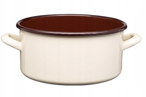 GARNEK NISKI RONDEL EMALIOWANY INDUKCJA GALICJA 22 CM 4 L KREMOWY GARNEK NISKI RONDEL EMALIOWANY INDUKCJA GALICJA 22 CM 4 L KREMOWY
