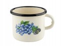 KUBEK EMALIOWANY 0,5 L 500 ML BORÓWKA PROSTY 9 CM