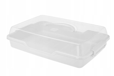 POJEMNIK PROSTOKĄTNY PRZENOŚNY DO CIASTA Z UCHWYTEM 43,5 X 29,5 CM POJEMNIK PROSTOKĄTNY PRZENOŚNY DO CIASTA Z UCHWYTEM 43,5 X 29,5 CM