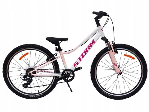 ROWER 24 QUEEN MTB AMORTYZOWANY SHIMANO ALUMINIUM RÓŻOWO BIAŁY ROWER 24 QUEEN MTB AMORTYZOWANY SHIMANO ALUMINIUM RÓŻOWO BIAŁY