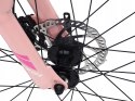 ROWER 24 QUEEN MTB AMORTYZOWANY SHIMANO ALUMINIUM RÓŻOWO RÓŻOWY TARCZOWE HA