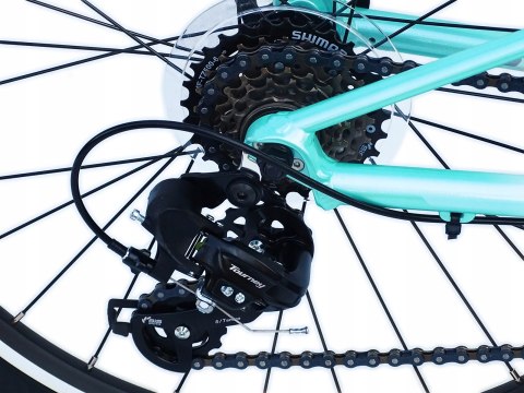 ROWER 24 QUEEN MTB AMORTYZOWANY SHIMANO ALUMINIUM RÓŻOWy BIAŁY ROWER 24 QUEEN MTB AMORTYZOWANY SHIMANO ALUMINIUM RÓŻOWy BIAŁY