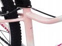 ROWER 24 QUEEN MTB AMORTYZOWANY SHIMANO ALUMINIUM RÓŻOWy BIAŁY