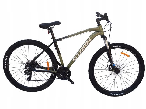 ROWER 29 STORM SHARK 1.0. GÓRSKI MTB ALUMINIOWY RAMA 19'' TARCZOWE OLIWKOWY ROWER 29 STORM SHARK 1.0. GÓRSKI MTB ALUMINIOWY RAMA 19'' TARCZOWE OLIWKOWY