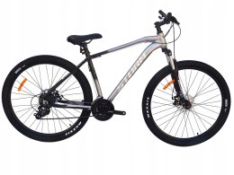 ROWER 29 STORM SHARK 1.0. GÓRSKI MTB ALUMINIOWY RAMA 19'' TARCZOWE SREBRNY