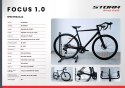 ROWER STORM FOCUS 1.0. GRAVEL 520 GRAFITOWY 28'' ALUMINIOWY