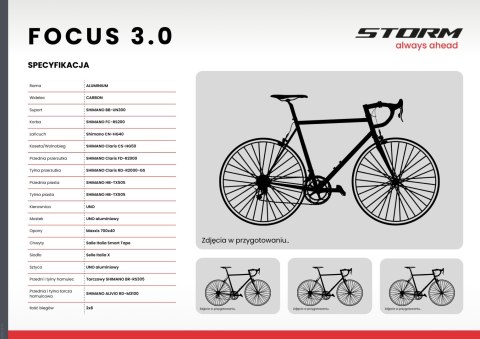 ROWER STORM FOCUS 3.0. GRAVEL 540 ZIELONY 28'' ALUMINIOWY SHIMANO CLARIS ROWER STORM FOCUS 3.0. GRAVEL 540 ZIELONY 28'' ALUMINIOWY SHIMANO CLARIS
