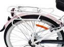 ROWER STORM MARATHON 1.0 26 ALUMINIOWY AMORTYZOWANY BIAŁY RÓŻOWY C