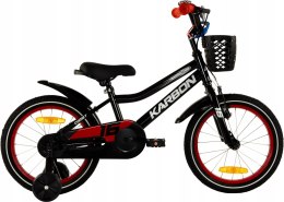 ROWER DZIECIĘCY 16 KARBON COMET ODKRĘCANE KÓŁKA BOCZNE CZARNY