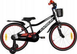 ROWER KARBON COMET 20'' DLA CHŁOPCA Z KÓŁKAMI BOCZNYMI ROWEREK CZARNY