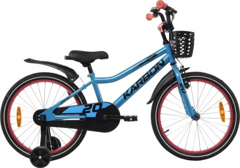 ROWER KARBON COMET 20'' DLA CHŁOPCA Z KÓŁKAMI BOCZNYMI ROWEREK NIEBIESKI