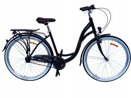 ROWER MIEJSKI STORM BARCELONA 28/3 NEXUS czarny POŁYSK 19'' DAMKA