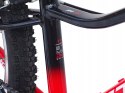 ROWER 24 RACER MTB AMORTYZOWANY SHIMANO ALUMINIUM CZERWONO-CZARNY 11''