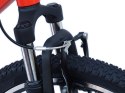 ROWER 24 RACER MTB AMORTYZOWANY SHIMANO ALUMINIUM CZERWONO-CZARNY 11''