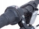 ROWER 24 RACER MTB AMORTYZOWANY SHIMANO ALUMINIUM CZERWONO-CZARNY 11''
