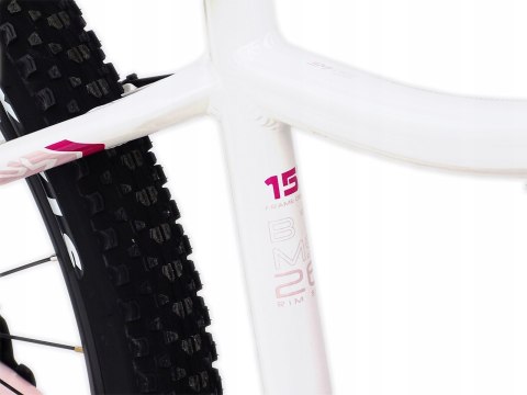 ROWER 26 STORM GÓRSKI MTB ALUMINIOWY QUEEN 1.0 15'' biało-różowy