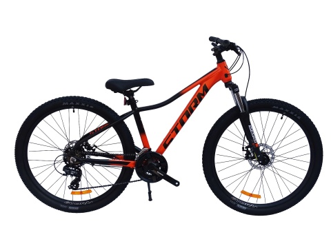 ROWER 27,5 1.0 STORM SHARK GÓRSKI MTB ALUMINIOWY 15'' POMARAŃCZOWY NA KOMUNIĘ m