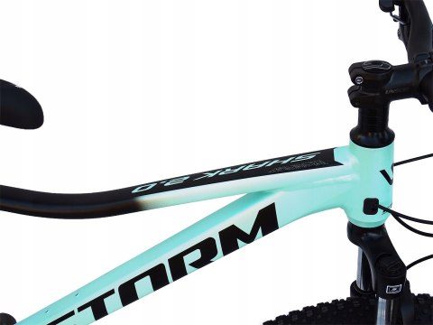 ROWER 27,5 2.0 STORM SHARK GÓRSKI MTB ALUMINIOWY 15'' turkusowy czarny