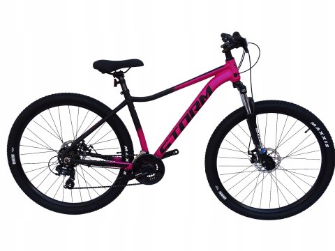 ROWER 29 STORM SHARK GÓRSKI MTB ALUMINIOWY 18'' TARCZOWE RÓŻOWY czarny