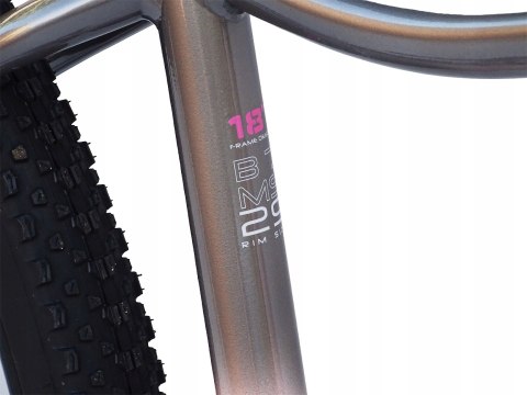 ROWER 29 STORM SHARK GÓRSKI MTB ALUMINIOWY 18'' TARCZOWE RÓŻOWY grafitowy